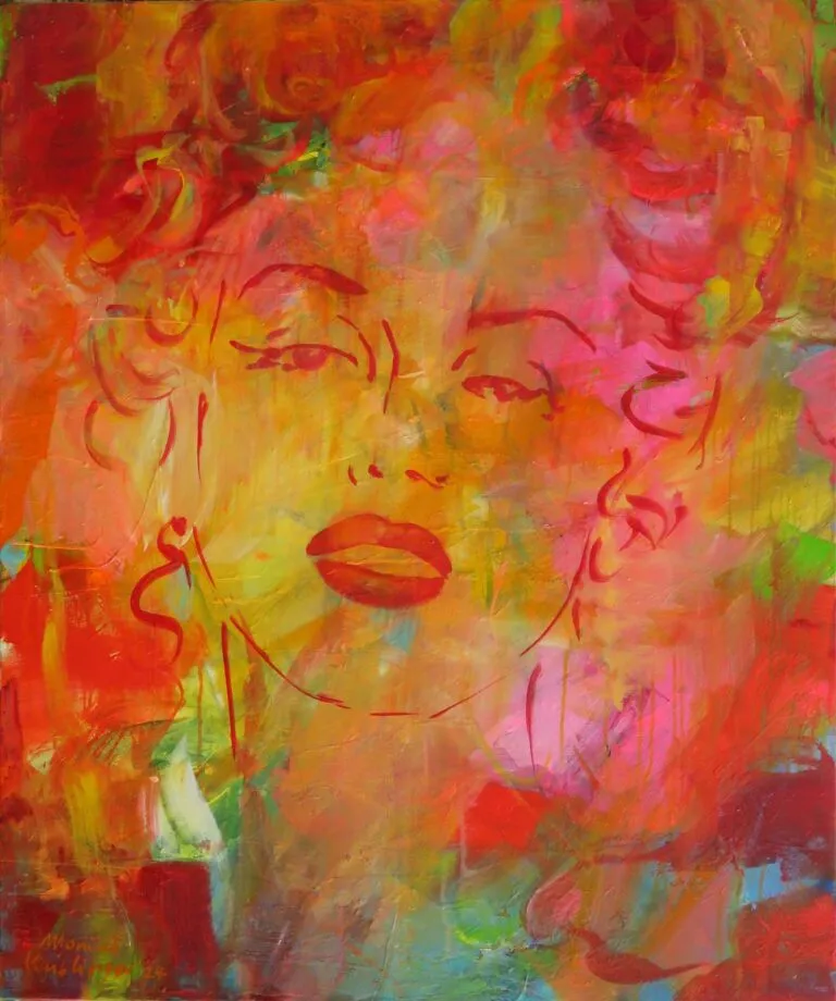 Monika Kaiblinger Marilyn Acryl auf Leinwand 120 x 100 cm