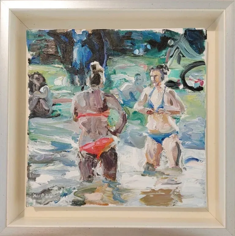 Markus Kurscheidt Eisbach 15.56 Öl/Leinwand 20 x 20 cm Unikat