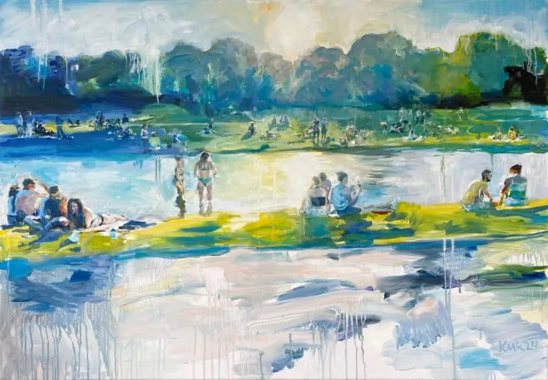 Markus Kurscheidt Isar 19.13 Öl/Leinwand 130 x 90 cm Unikat