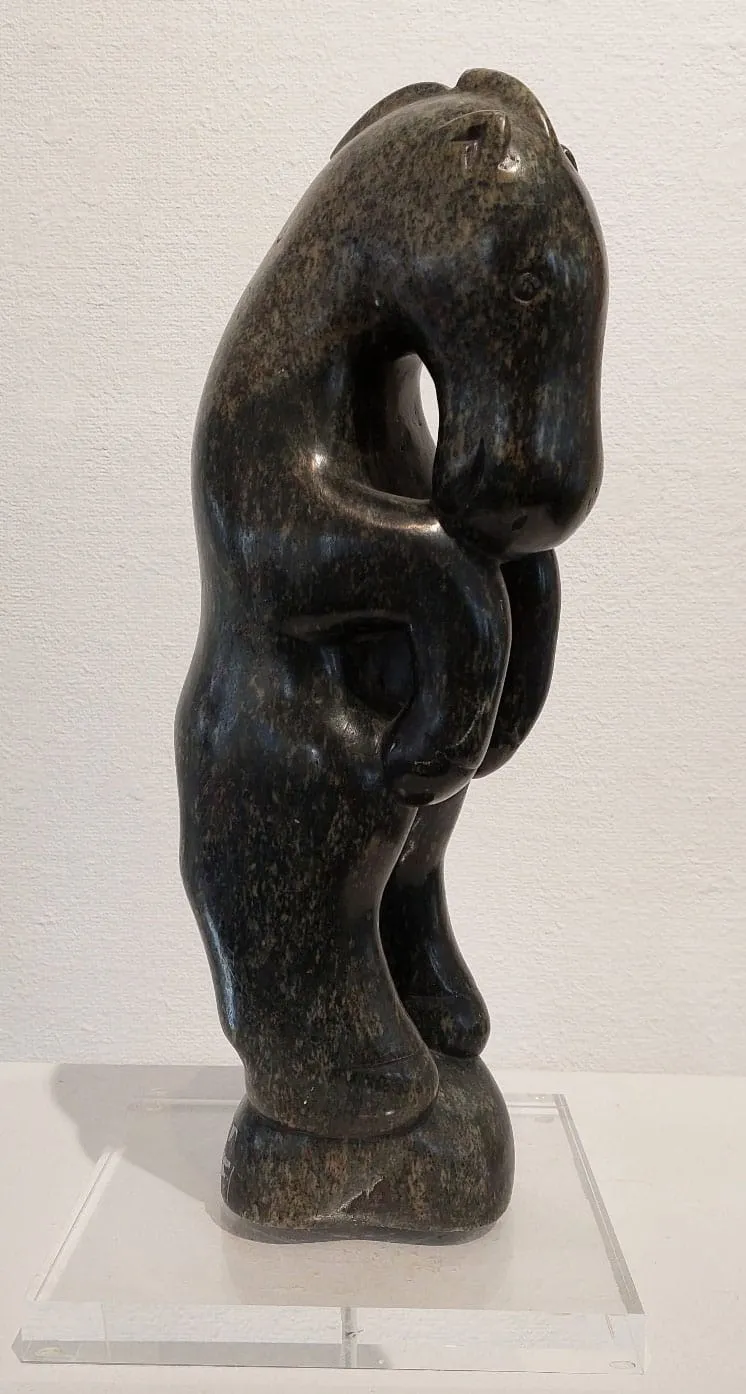 Ephraim Chaurika Dancing Horse, 2004 Serpentin Unikat