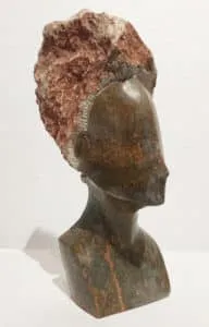 Tutani Mgabazi Shona Girl Serpentin 37 x 11 cm Unikat