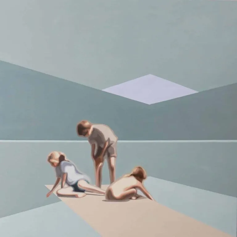 Sun Yun Park Peoplescape, Königssee Öl/Leinwand 125 x 125 cm Unikat