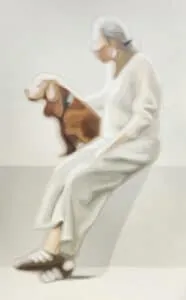 Sun Yun Park Peoplescape, My Companion Öl/Leinwand 175 x 110 cm Unikat