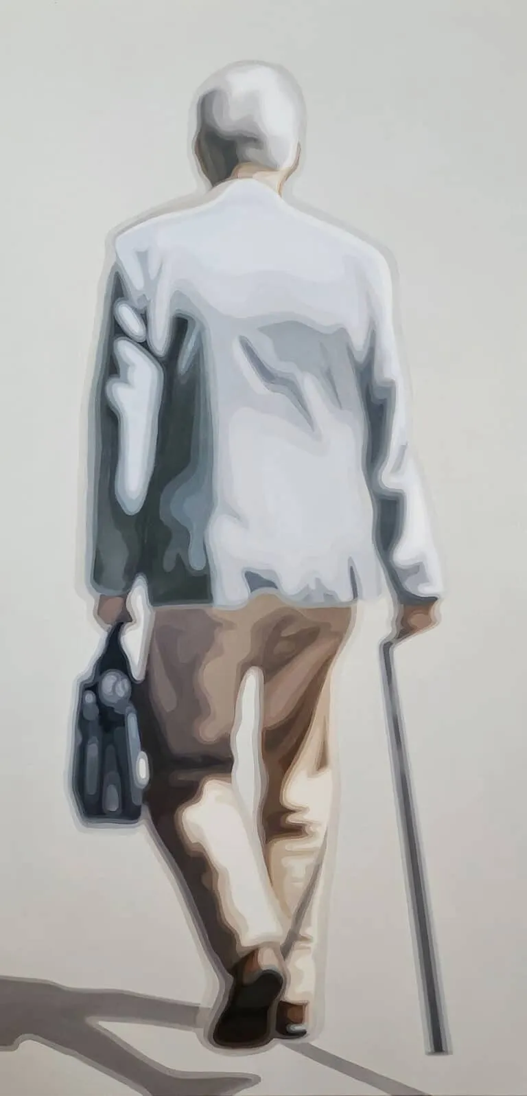 Sun Yun Park Peoplescape, My Habit Öl/Leinwand 200 x 100 cm Unikat