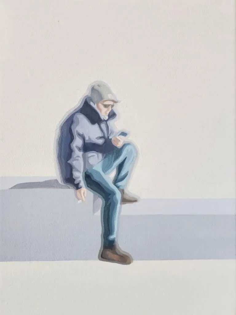 Sun Yun Park Peoplescape, Nr. 42 Öl/Leinwand 24 x 18 cm Unikat