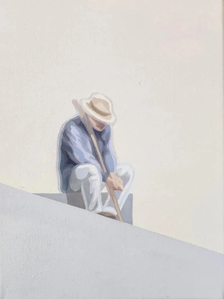 Sun Yun Park Peoplescape, Nr. 43 Öl/Leinwand 24 x 18 cm Unikat