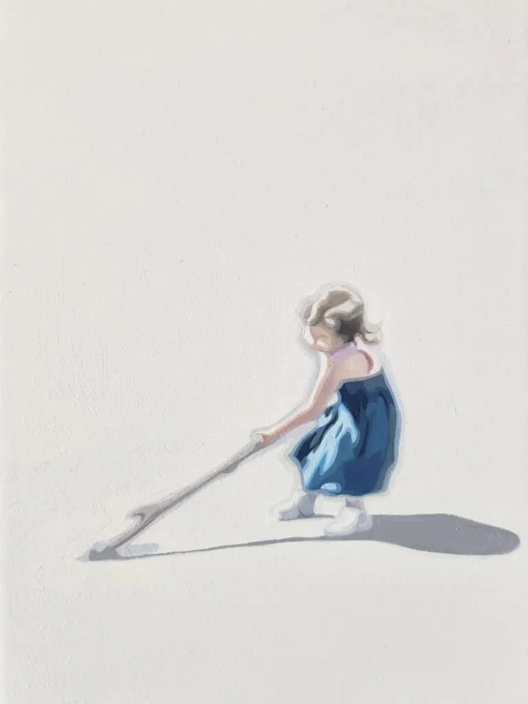 Sun Yun Park Peoplescape, Nr. 46 Öl/Leinwand 24 x 18 cm Unikat