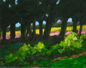 Hermann Reimer Am Feld Öl/Leinwand 24 x 30 cm Unikat