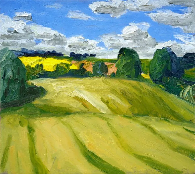 Hermann Reimer Feld Öl/Leinwand 35 x 40 cm Unikat