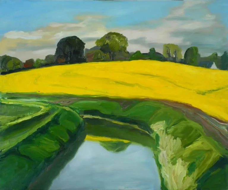 Hermann Reimer Raps Öl/Leinwand 75 x 90 cm Unikat