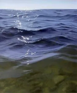 Malte von Schuckmann Meer im Gegenlicht, 2025 Öl auf Leinwand 60 x 50 cm Unikat