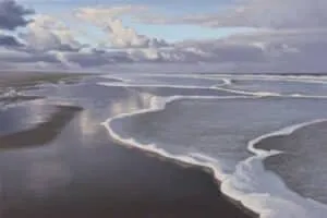 Malte von Schuckmann Spülsaum, 2025 Öl auf Leinwand 20 x 30 cm Unikat