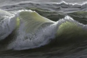 Malte von Schuckmann Welle II, 2025 Öl auf Leinwand 20 x 30 cm Unikat