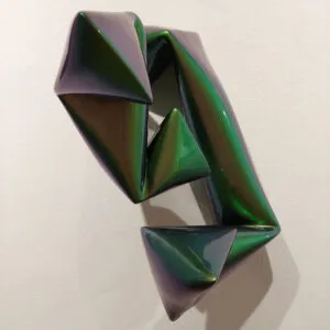 Willi Siber Stahlobjekt Iodingrün, 2017 Mischtechnik, Eisen Maße ca. 35x32x17 cm